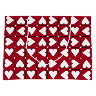 Graphic Hearts Gift Bag