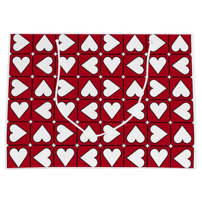 Graphic Hearts Gift Bag (Front)