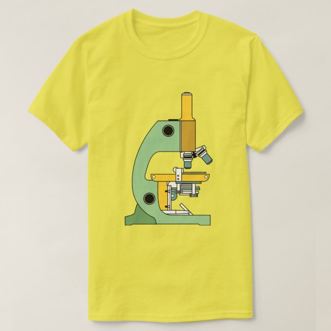 GRAPHIC ILLUSTRATION OF A COLORFUL MICROSCOPE T-Shirt (Design Front)