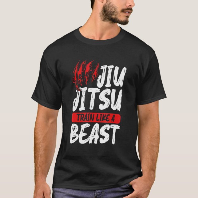 Graphic Jiu Jitsu Apparel Jiu Jitsu Train Like a B T-Shirt (Front)