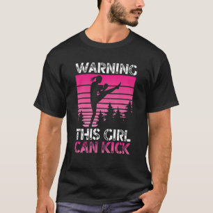 Graphic Jiu Jitsu Apparel Warning This Girl Can Ki T-Shirt