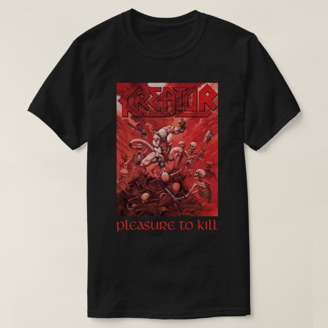 Graphic Kreator Bands Music - Pleasure to Kill Cla T-Shirt (Design Front)