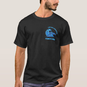 Graphic Lake Wallenpaupack Pennsylvania Pocket Wav T-Shirt