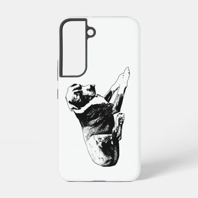 Graphic Lay, Rest Defense Samsung Galaxy S22 Case (Back)