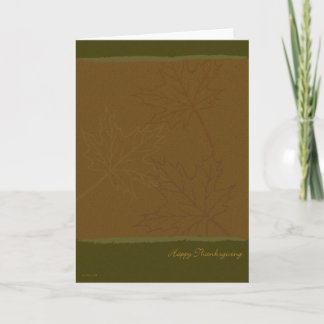 Graphic Leafs Thanksgiving card