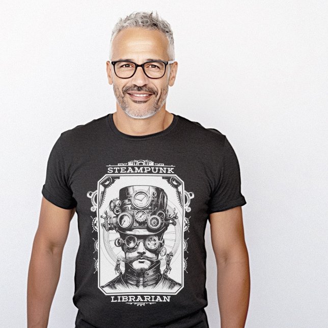 Graphic Librarian Steampunk T-Shirt (Graphic Librarian Steampunk T-Shirt)