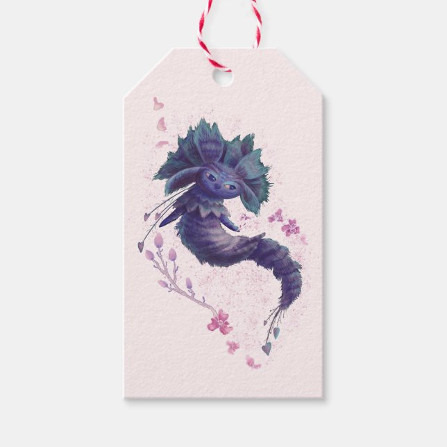 graphic line  flat card gift tags (Front)