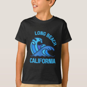 Graphic Long Beach California Pocket Wave Souvenir T-Shirt