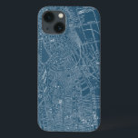 Graphic Map of Boston iPhone 13 Case<br><div class="desc">Maps & Blueprints</div>