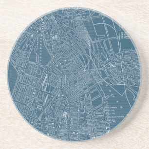 Graphic Map of Boston Coaster