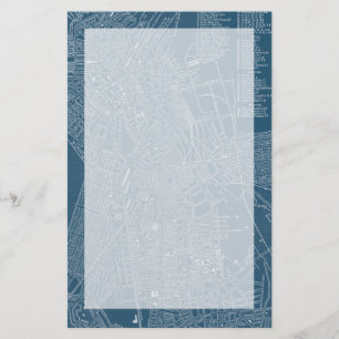 Graphic Map of Boston Stationery