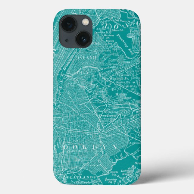 Graphic Map of New York Case-Mate iPhone Case (Back)