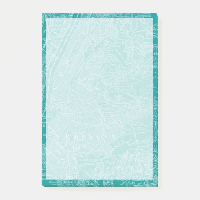 Graphic Map of New York Post-it Notes (Front)