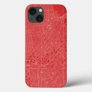Graphic Map of San Francisco iPhone 13 Case