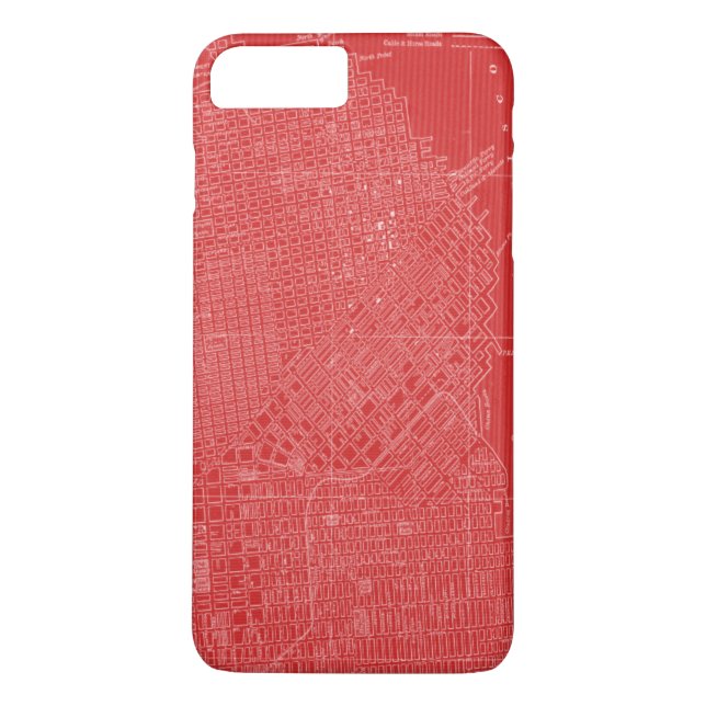 Graphic Map of San Francisco Case-Mate iPhone Case (Back)