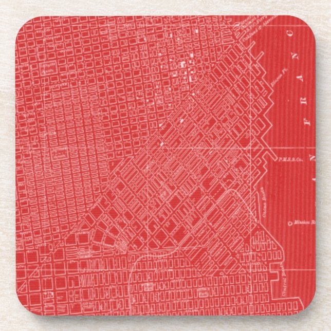 Graphic Map of San Francisco Coaster (Front)