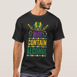 Graphic May Contain Alcohol Classic Art Love Mardi T-Shirt