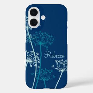 Graphic modern flower chervil name ipad case