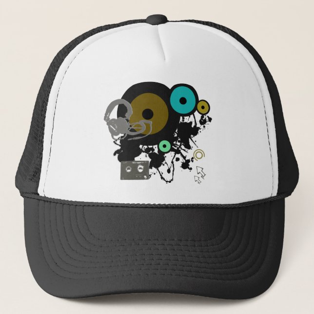 Graphic Music Design! Trucker Hat (Front)