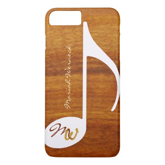 graphic music wood style iPhone 7 plus case