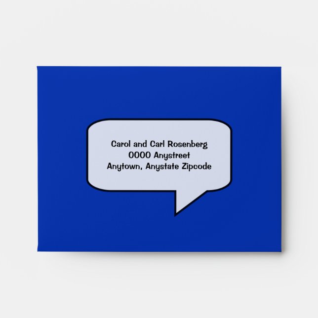 Graphic Novel Bar Mitzvah RSVP Envelope (Front)