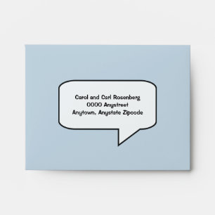 Graphic Novel Bar Mitzvah RSVP Envelope