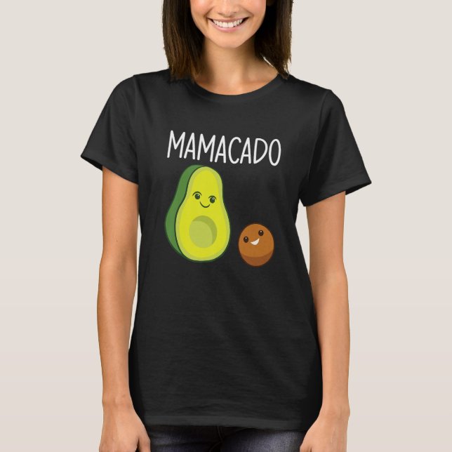 Graphic of Mamacado Papacado for Avocado   3 T-Shirt (Front)