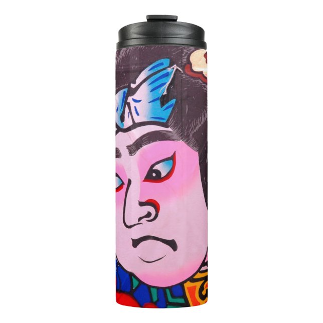 Graphic on Japanese Traditional Kiteart,kite,samur Thermal Tumbler (Front)