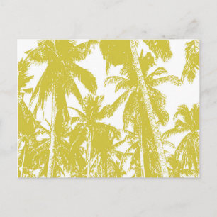 Graphic Palm Trees Design Postcard