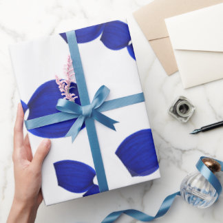 Graphic pattern blue gift paper