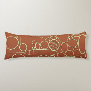 Graphic pattern body cushion
