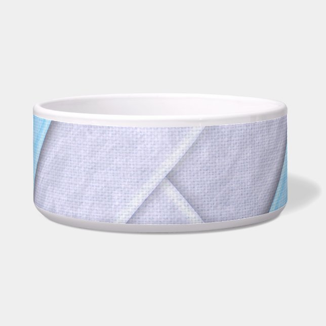 Graphic Pattern Pet Bowl – Modern Abstract (Front)