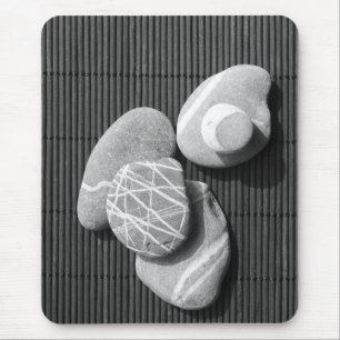 Graphic pebbles mouse mat