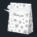 Graphic peonies. favour box<br><div class="desc">Minimalist romantic graphic floral pattern.</div>