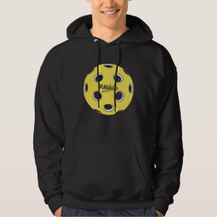 Graphic Pickleball Ball Yellow Hoodie