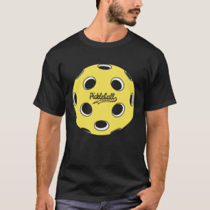 Graphic Pickleball Ball Yellow T-Shirt