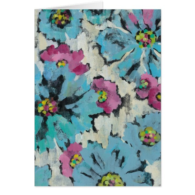 Graphic Pink and Blue Floral (Front)