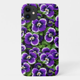 Graphic Purple Pansies Phone Case