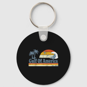 Graphic Retro Gulf Of Usa America Never Forget 70s Key Ring