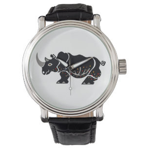Graphic RHINOCEROS - Hand drawn - Africa Watch