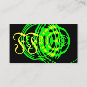 Graphic Ripple Green Business Card