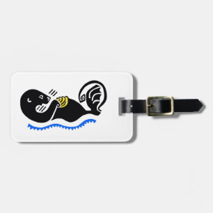 Graphic - Sea OTTER - California - Luggage tag