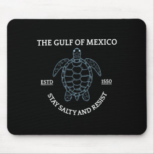 Graphic Sea Turtle Gulf Of Mexico Est 1550  Mouse Mat