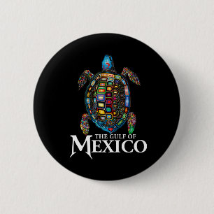 Graphic Sea Turtle Gulf Of Mexico Never Forget Ant 6 Cm Round Badge