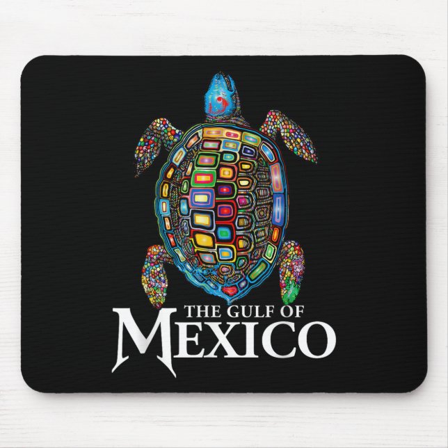Graphic Sea Turtle Gulf Of Mexico Never Forget Mouse Mat (Front)