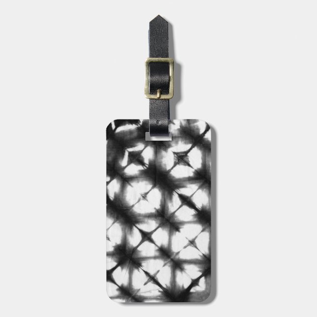 Graphic Shibori I Luggage Tag (Front Vertical)