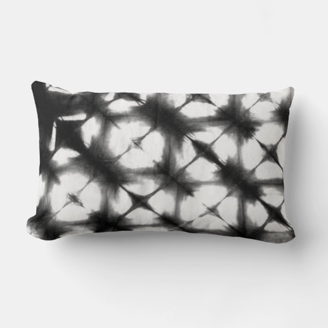 Graphic Shibori I Lumbar Cushion (Front)