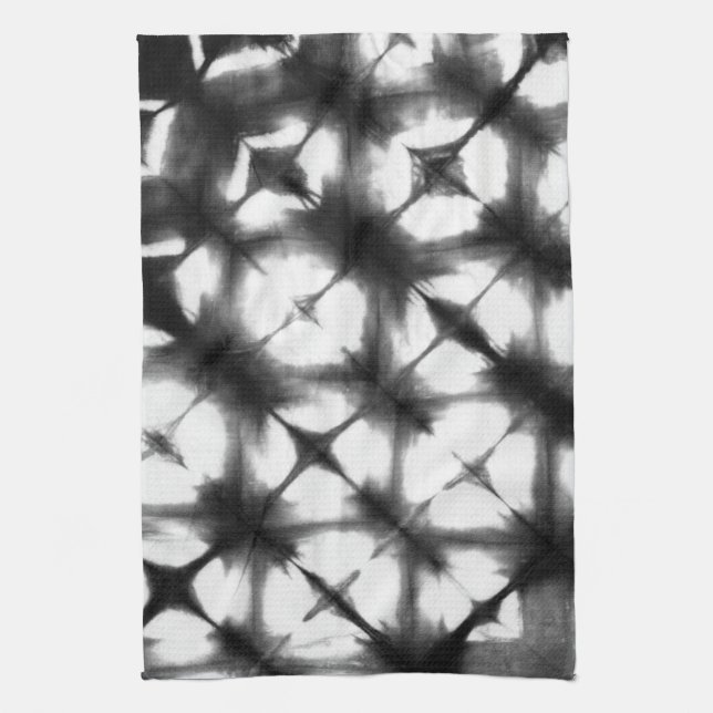 Graphic Shibori I Tea Towel (Vertical)