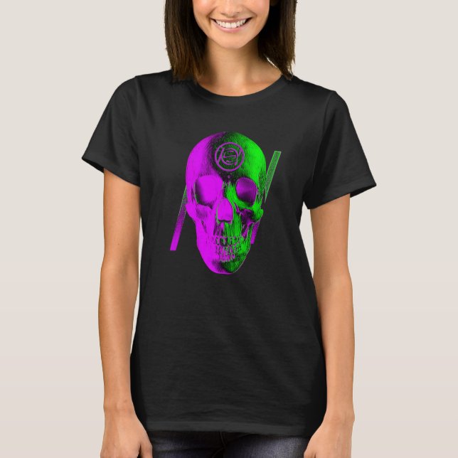 Graphic Skull Purple T-Shirt (Front)