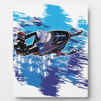 Graphic Snowmobiler Plaque